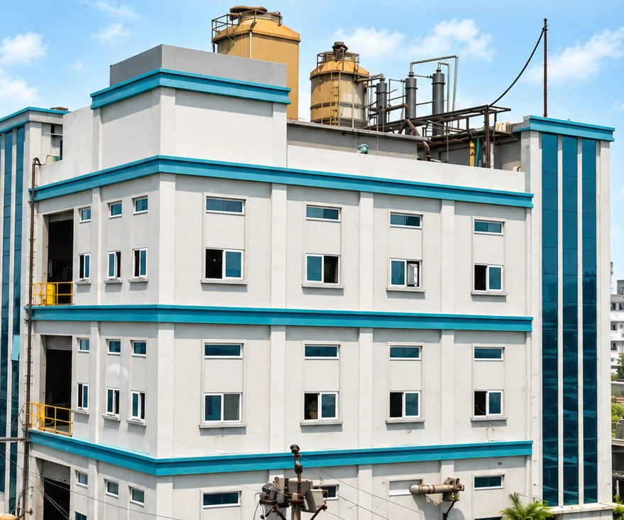 The Harvin labs manufacturing building at GIDC Panoli, Ankleshwar