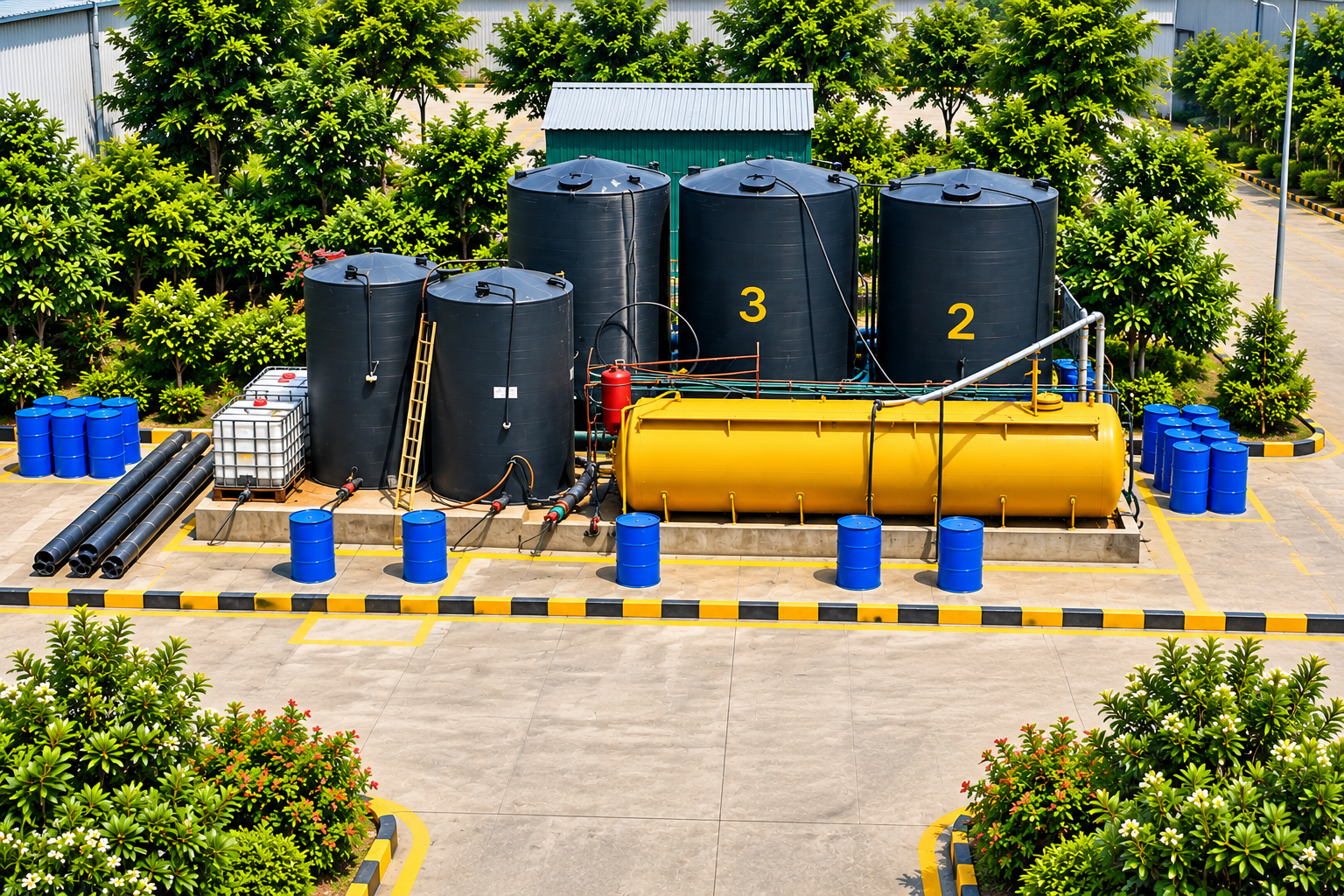 Solvent Storage Tank Farm